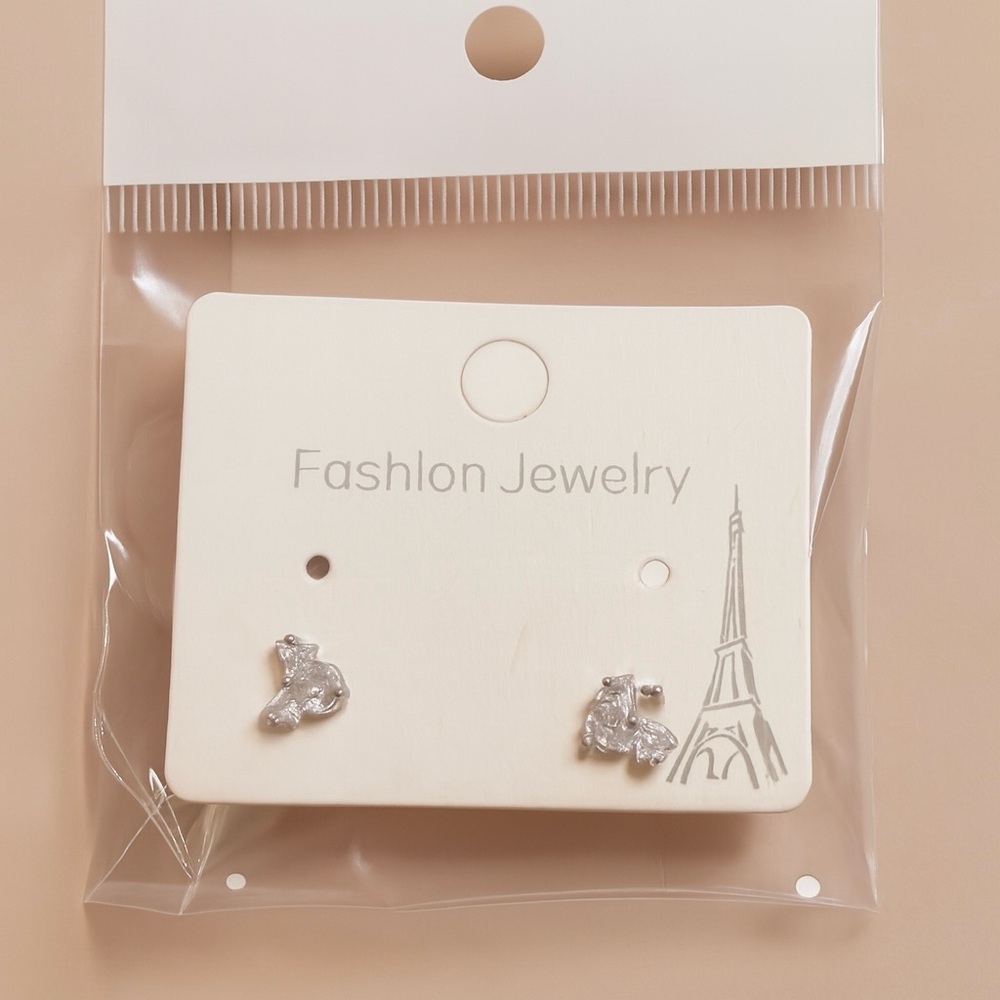 Elegant Silver Stud Earrings